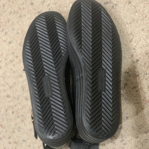 Black leather sandals US size 7 - Picture 4 of 4